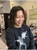 波っぽいレイヤーパーマ