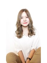 アグランテトラ 野田阪神店(a Gland tetra)&nbsp;無造作ウェーブワンカールレイヤー×大人グレージュスタイル