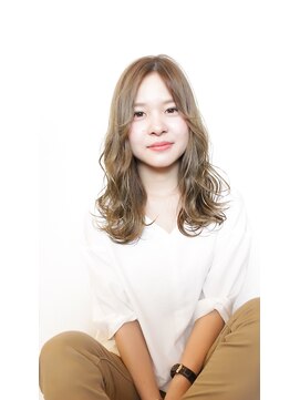 アグランテトラ 野田阪神店(a Gland tetra) 無造作ウェーブワンカールレイヤー×大人グレージュスタイル