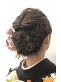 【amule hair】編み込みアップ