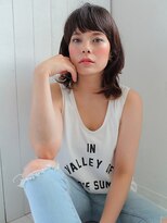 アジールヘア 所沢プロペ通り店(agir hair)&nbsp;ラベンダーアッシュ、内巻きカール【所沢】