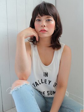 アジールヘア 所沢プロペ通り店(agir hair) ラベンダーアッシュ、内巻きカール【所沢】