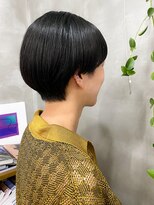 テトヘアー(teto hair) モード マッシュ 黒髪 ショート