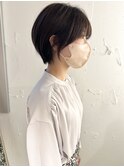 *滝田*透明感カラー小顔丸みショートボブカットレイヤーウルフ