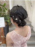 艶々シニヨンヘア