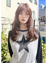 ノースイースト 登戸店(northeast)&nbsp;【向ヶ丘遊園】セミロングレイヤー/レイヤー/レッドブラウン