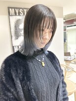ヲタク(wotaku.)&nbsp;ペールブルーエンドカラーケアブリーチ水色顔まわりレイヤー