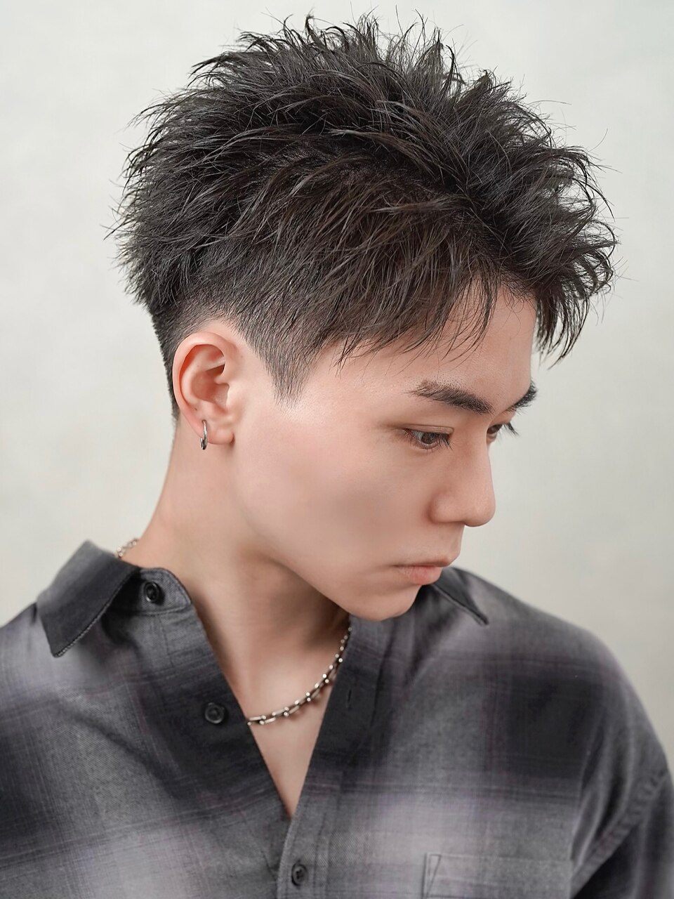 リバースアッパーショート】ツーブロック刈り上げ爽やかヘア