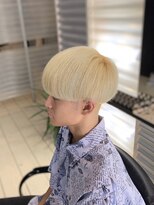 ターゲット(TARGET)&nbsp;ホワイトブロンド × ハイトーン × マッシュ