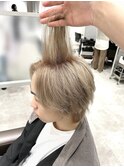 ブリーチカラー　ミルクティーグレージュ