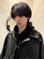 アビー(ABEY)&nbsp;メンズウルフ/刈り上げなし/黒髪/ナチュラルヘアー