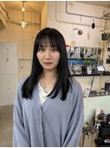 ブルーブラックダークネイビーダークグレイ黒髪