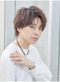 フェザーパーマスペインカールスパイキーショートブルーブラック