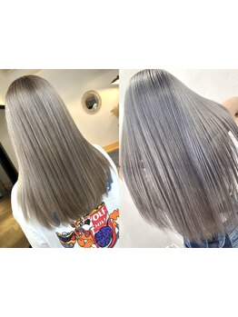 酸性薬剤で髪に優しく*憧れのサラ艶髪に![千葉駅/髪質改善/ブリーチ/ダブルカラー/インナーカラー/学割U24]