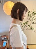 ボブ/ブリーチなし/ハイトーンボブ/切りっぱなし