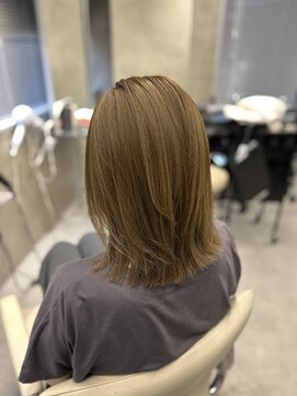 アヴァンス 西田辺(AVANCE.) ブリーチ無しwカラー/オリーブベージュ【西田辺・阿倍野】