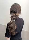 変則的な編みおろし♪で可愛くオシャレに