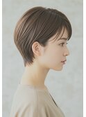 ☆耳かけショート/大人ショート/丸みショート/ベージュカラー☆
