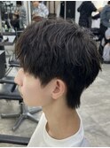 無造作マッシュカット ナチュラルスタイリング センターパート