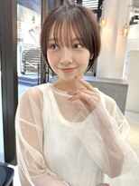 ミィ 浦和(mee) 透明感カラー ボブ 前髪 ショート カラー ブリーチ&ダブルカラー