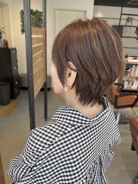 ショートヘア/イルミナカラー/白髪ぼかし