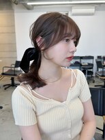 フォンズ(FONS)&nbsp;マロンベージュ　顔まわりカット　前髪カット