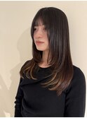 ナチュラル縮毛矯正×レイヤー