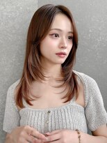 ロンドクレール 川崎(Lond clair) 韓国顔周り/ハイレイヤー/ミディアムレイヤーカット/川崎78