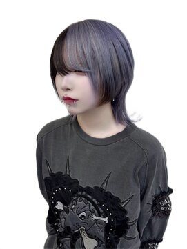 ギミックパシャ(GIMMICK pasha) 黒×グレーパープル