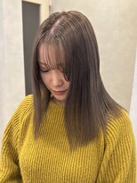 リタ(Lita.)&nbsp;ブリーチカラー/グレージュ/透明感カラー/前髪カット[新保/青江]