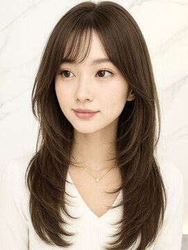 アンベル(ANBEL) 暗めカラー/小顔/オリーブグレー/ココアベージュ/髪質改善