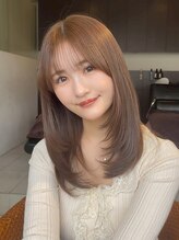 ディフィーノ 赤坂(DIFINO) 透明感ラテベージュ/ハッシュカット/レイヤーカット