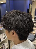 波巻きウルフツイスパウルフ仙台美容室シャドウパーマ仙台波巻き