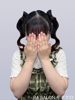 アールエーサロンモノクロ 秋葉原(RA SALON モノクロ) 【推し活ヘアメ】立体リボンツインヘア