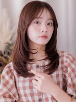 カバーヘア ブリス 戸田公園西口店(COVER HAIR bliss)&nbsp;ブリーチなしモカブラウンツーウェイバングシャギーカット20代