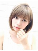 【sheta/三畑賢人】艶髪ベージュ◎大人っぽい小顔前下がりボブ