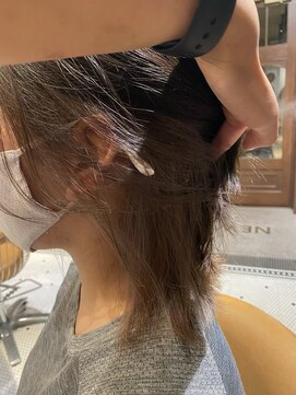 リバレッジ 広尾(Leverage) アッシュベージュインナーカラー