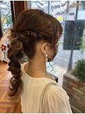 ヘアーセット編みおろし