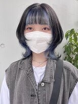 カリーナコークス 原宿 渋谷(Carina COKETH) ウルフカット/インナーカラー/イヤリングカラー/ブルー