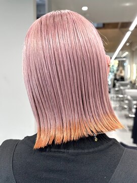 ソル ジングウマエ(SOL JINGUMAE) ダブルカラーピンクベージュベージュカラーケアブリーチレイヤー