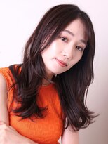 ヨファ ヘアー 芦屋店(YOFA hair) 大人かわいい似合わせカット小顔斜めバング美髪セミロング0806