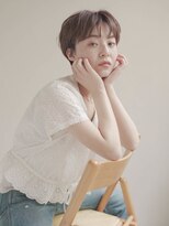 ムク 甲府(muku.)&nbsp;前髪/小顔に見せるヘア/ココアベージュ/オリーブグレー[甲府駅]