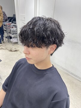 フィフス 栄(fifth) 無造作パーマ波巻きツイストスパイラルパーマツーブロック栄