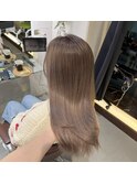 ミルクグレージュベージュカラーダブルカラー透明感カラー