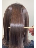 髪質改善カラー　アッシュベージュ