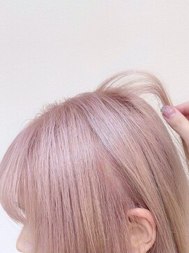 リノショアーズ 日本大通り店(RINOSHORES) ロングレイヤーペールピンクベージュミルクティーピンク20代