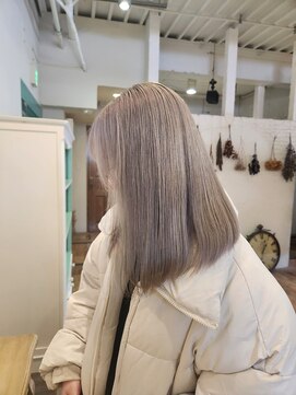 バレッタ (Barrette) White Silver.