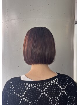 シュク 高円寺(SYUK) 柔らかピンクベージュ/ミニボブ【SYUK 高円寺 中野】