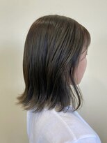 キャンバス(canvas)&nbsp;ミディアムボブ　オリーブグレージュカラー
