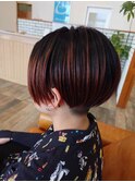 メンズライク×刈上げショートボブ
